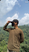 GHOSTX Field Green Full-Sleeve T-Shirt